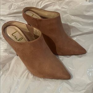 Lulu's Brown Suede Pointed Mules